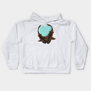 Cuddling Nurse Sharks Kids Hoodie